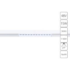 A4644PL-1WH Трековый магнитный светодиодный светильник Arte Lamp Linea 2.0 CRI90+ 3000К 1100Лм 24° 15Вт A4644PL-1WH Трековый магнитный светодиодный светильник Arte Lamp Linea 2.0 CRI90+ 3000К 1100Лм 24° 15Вт