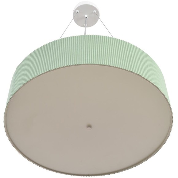 8326/5 Светильник с 2 креплениям, потолочный или подвесной, тканевый плафон 50см зеленого цвета E27 5x60W 220V Lumion GOFERA