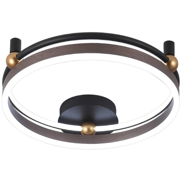 Светильник потолочный Crystal Lux FERNANDO PL48W LED COFFEE/BLACK