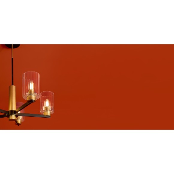 Люстра потолочная, прозрачные стеклянные плафоны, черно-латунное основание E14 5шт Freya Ombre FR2051CL-05BBS Люстра потолочная, прозрачные стеклянные плафоны, черно-латунное основание E14 5шт Freya Ombre FR2051CL-05BBS