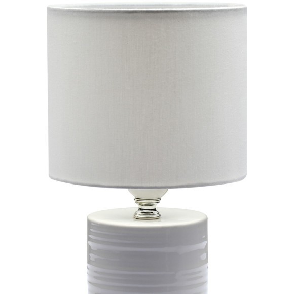 8144/1T MODERNI LN25 белый, керамика/текстиль Настольная лампа Е27 1*60W 220V TUALA