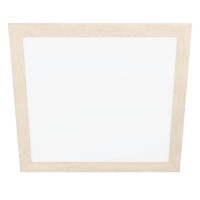 99472 PIGLIONASS PIGLIONASSO Потолочный светильник светодиодный, 32Вт, 4700Лм, 4000K, L645 B645 H55, пластик/дерево, белый/коричневый