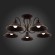 SLE120402-05 Светильник потолочный Темно-коричневый/Черный E27 5*60W CIOLLA