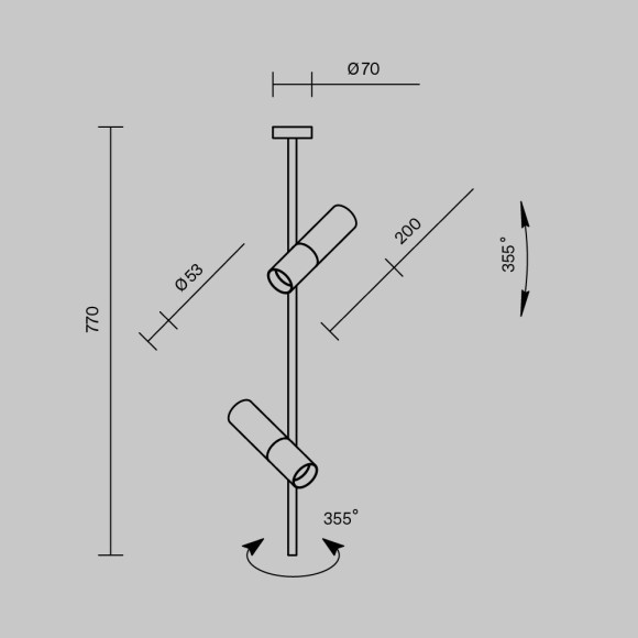 Накладной потолочный светильник Maytoni C021CL-02W Elti под лампы 2xGU10 50W