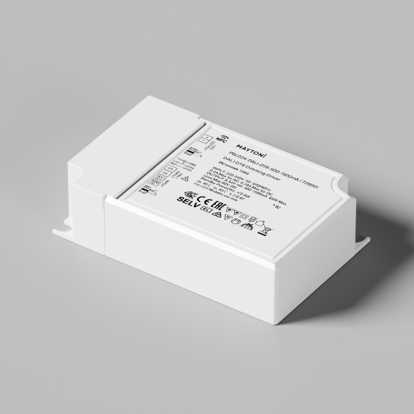 Maytoni PSL024-DALI-DT6-500-1500mA 726001 Диммируемый блок питания (драйвер/транформатор) 65Вт для светодиодных модулей и светильников, DALI DT6, Push Dim, вход 220V выход 5-54V, диммирование 0.1-100%
