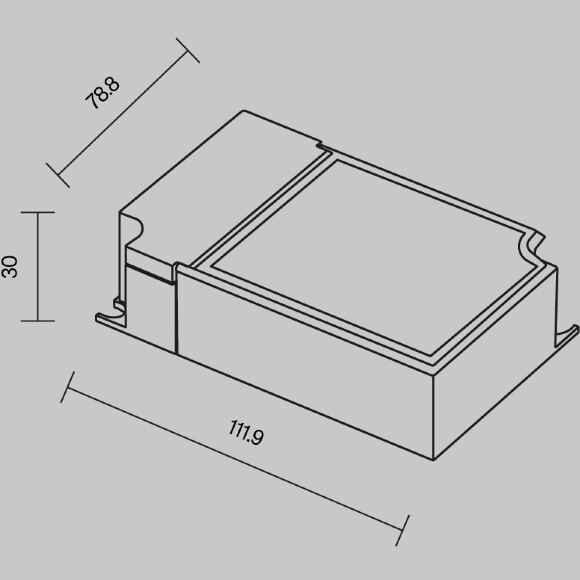 Maytoni PSL024-DALI-DT6-500-1500mA 726001 Диммируемый блок питания (драйвер/транформатор) 65Вт для светодиодных модулей и светильников, DALI DT6, Push Dim, вход 220V выход 5-54V, диммирование 0.1-100%