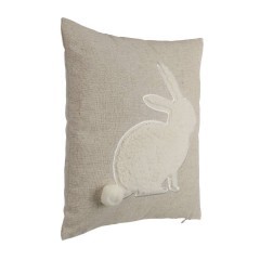 420098 CHEVERY Декоративная подушка полиэстер лен бежевый 45x45 см