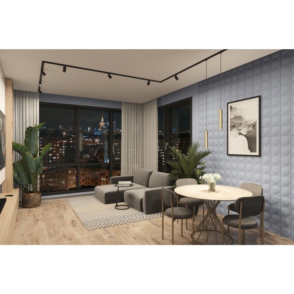 Однофазный двужильный трековый светильник Denkirs DK6210-BG Tube под сменную лампу GU10