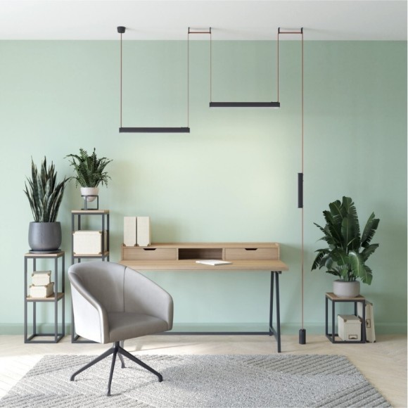 DK5575-BK Cветодиодный светильник на ременный шинопровод Denkirs Belty CRI90+ 3000К 650Лм 120° 12Вт