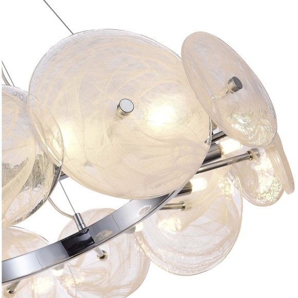 SL1658.103.12 Люстра подвесная ST-Luce Хром/Прозрачно-Белый G9 12*5W 4000K ELSA SL1658.103.12 Люстра подвесная ST-Luce Хром/Прозрачно-Белый G9 12*5W 4000K ELSA