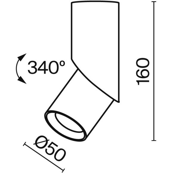 Потолочный светильник Technical C027CL-L10B4K