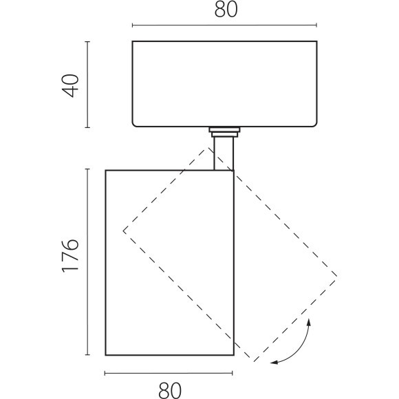 Черный накладной светодиодный спот с изм углом и цветностью 30Вт 2100Лм 20-55° CRI90 2700-4200-6000К Canno Pro Lightstar C4307SO
