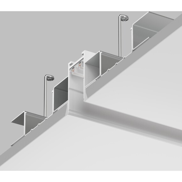 Магнитный шинопровод 1м встраиваемый в ГКЛ 12.5мм Smart 220V Denkirs TR2012-WH
