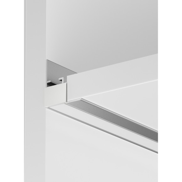 Алюминиевый профиль встраиваемый скрытого монтажа 26x30 (Серебро, 2 м), ALM-2630-S-2M 632014