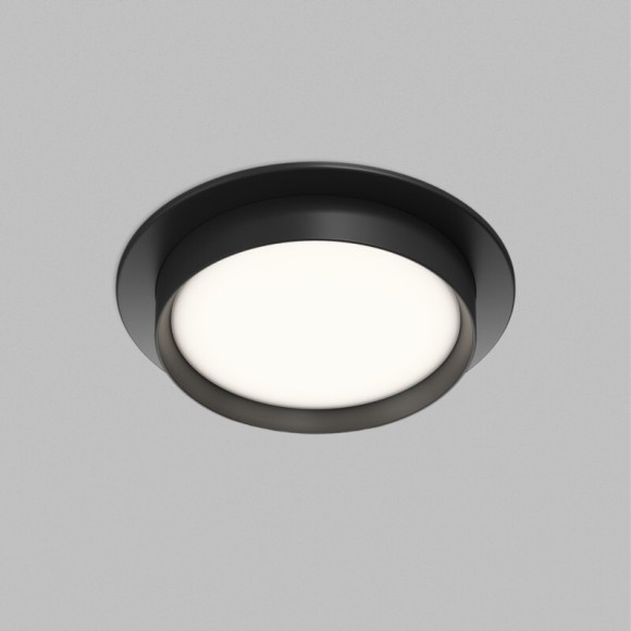 Встраиваемый точечный светильник Denkirs RATIO DK-DH2000-BK (GX53, LED, 15 Вт, IP20, черный, алюминий, акрил)