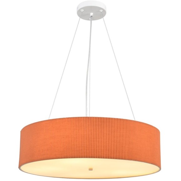 8329/5 Светильник с 2 креплениям, потолочный или подвесной, тканевый плафон 50см кирпичного цвета E27 5x60W 220V Lumion GOFERA