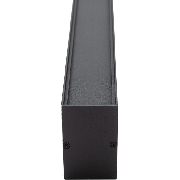 DK9153-BK Линейный черный светодиодный влагозащищенный светильник 150см, накладной/подвесной, тросы 2м в компл.42Вт 3300Лм 3000К 120° CRI90 RAL9005 IP44 DENKIRS HALS