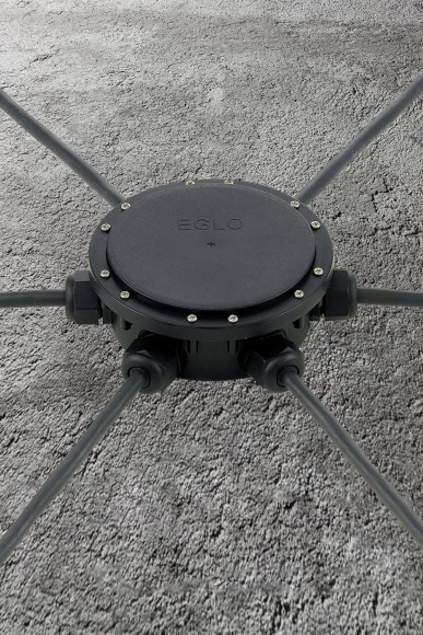 91207 Коробка на 5 соединений (1 вход  5 выходов), IP68, ?155, пластик, черн, водонепроницаемая