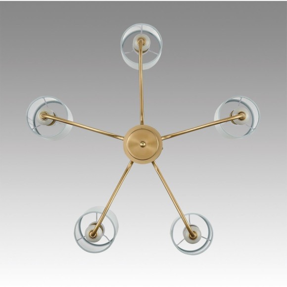 6590/5 CLASSI LN24 латунь/мятный зеленый, металл, керамика/текстиль Люстра подвесная E14 5*40W 220V ANRI