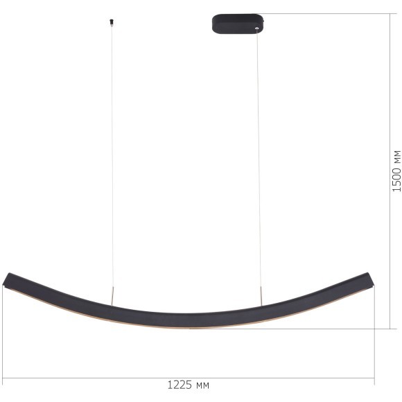 SL6232.403.01 Светильник подвесной ST-Luce Черный/Черный LED 1*20W 4000K HARMONY