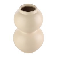 421013 Ваза декоративная MIYOSHI, H200, ?130, керамика, бежевый