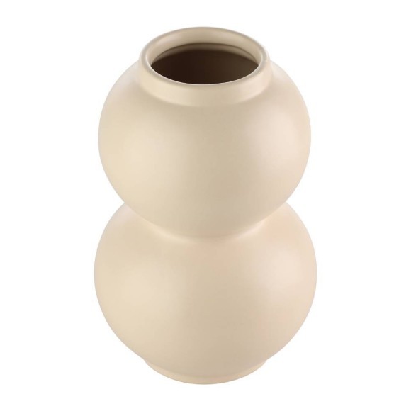 421013 Ваза декоративная MIYOSHI, H200, ?130, керамика, бежевый