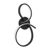 901268 EGLO SERPINS Светодиодное бра 11.4Вт 1400Лм 3000К алюминий сталь черный пластик белый