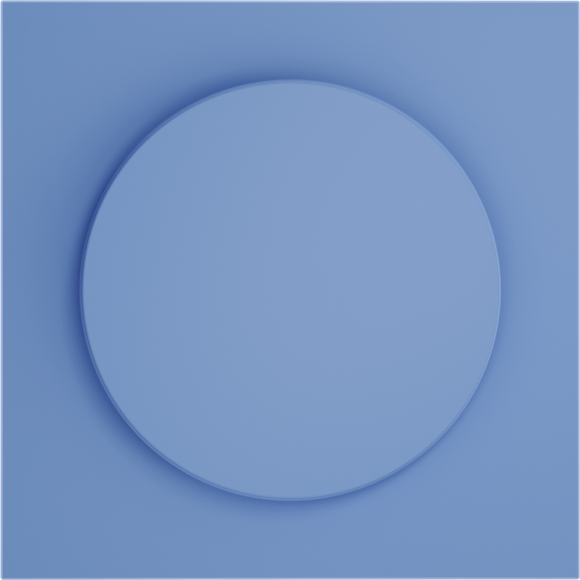 VLS002015 Накладка для диммера (светорегулятора) поворотно-нажимного синего джинсового цвета VOLTUM S70 (деним)