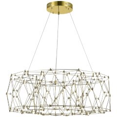 SL6602.203.48 Светильник подвесной ST-Luce Золотистый/Прозрачный LED 1*48W 4000K GRAVETTA