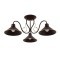 SLE120402-03 Светильник потолочный Темно-коричневый/Черный E27 3*60W CIOLLA