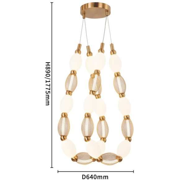 Подвесной светильник Perler 4559-2PC