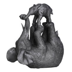 427408 SIOCON Статуэтка Слон этно полирезин черный L27.5, B12, H27