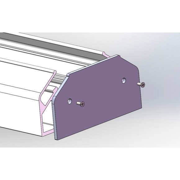 Заглушка торцевая 1шт (для профиля CLT 0.212) Crystal Lux CLT 0.212 06