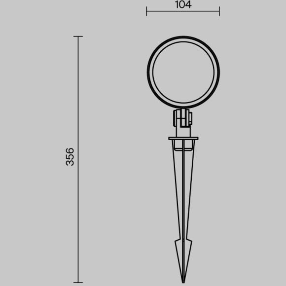 Ландшафтный светильник Maytoni Core O495FL-L25B3K