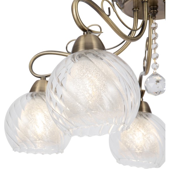 Люстра потолочная Freya FR2662-PL-05-BZ Nella под лампы 5xE14 40W Люстра потолочная Freya FR2662-PL-05-BZ Nella под лампы 5xE14 40W