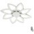 Люстра потолочная диммир. с ДУ LED 108W 3000-6000К 6120Лм 220V JUNA 4447/99CL