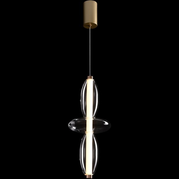 Светильник подвесной Crystal Lux QUASAR SP14W LED TRANSPARENT 3791/214