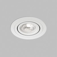 Встраиваемый точечный светильник Denkirs PRIME DK-DH2020-WH (GU5.3, LED, 15 Вт, IP20, белый, алюминий, поворотный)