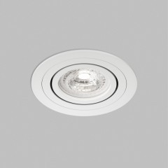 Встраиваемый точечный светильник Denkirs PRIME DK-DH2020-WH (GU5.3, LED, 15 Вт, IP20, белый, алюминий, поворотный)