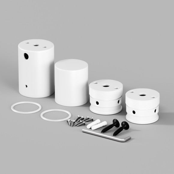 Набор для вертикального накладного монтажа Nemo D25 белый 20313