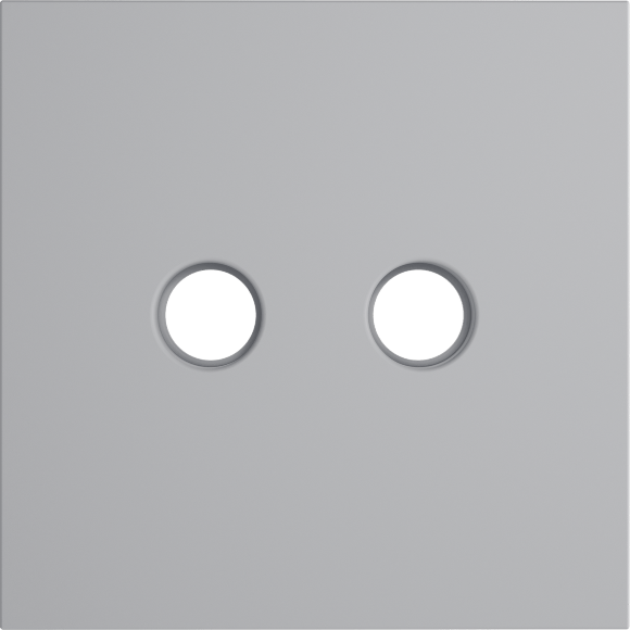 VLS001616 Накладка для розетки телевизионной оконечной TV+SAT (Телевизионный + Спутниковый) серого цвета VOLTUM S70 (серый)