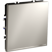 VLS010203 Выключатель встраиваемый одноклавишный с подсветкой. Корпус кашемирового цвета 10А (2200 Ватт) VOLTUM S70 (кашемир)