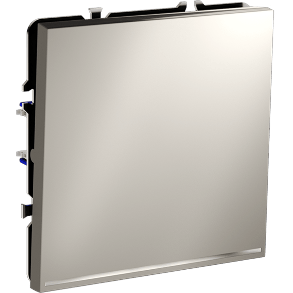 VLS010203 Выключатель встраиваемый одноклавишный с подсветкой. Корпус кашемирового цвета 10А (2200 Ватт) VOLTUM S70 (кашемир)