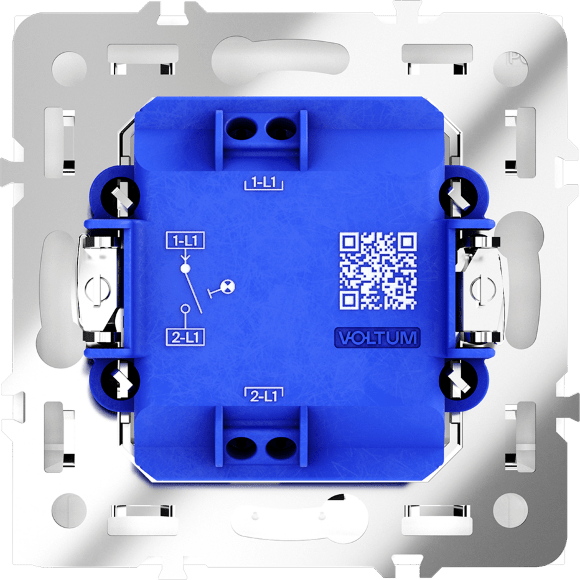 VLS010203 Выключатель встраиваемый одноклавишный с подсветкой. Корпус кашемирового цвета 10А (2200 Ватт) VOLTUM S70 (кашемир)