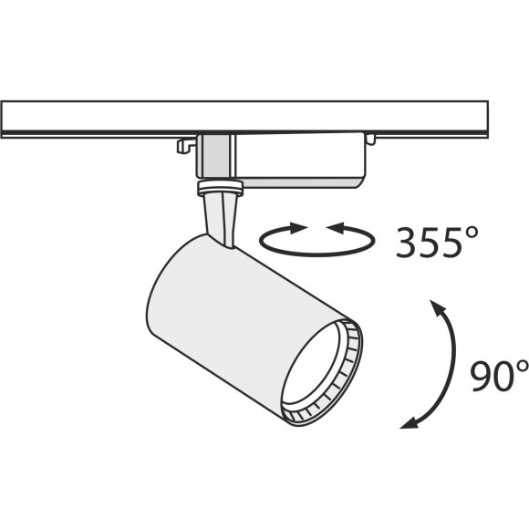 Трековый светильник Technical TR003-1-12W3K-B