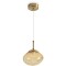Freya Mote FR5601PL-L40YA Светодиодный декоративный подвесной стеклянный светильник, основание: латунь, плафон: стекло янтарного цвета, LED 5Вт 3000K CRI80 360° IP20 220V