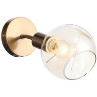 SLE155301-01 Светильник настенный Античная медь/Янтарный E14 1*60W GENTORE