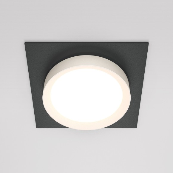 Встраиваемый светильник Maytoni DL086-GX53-SQ-BW Hoop под лампу 1xGX53 15W