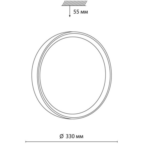 Настенно-потолочный светильник Sonex 7603/CL WOODI IP43 светодиодный LED 30W