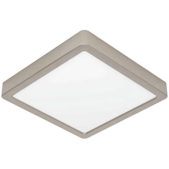 900594 Накладной светильник диммируемый FUEVA 5, 17W (LED), 3000K, L210, B210, H28, сталь, матовый никель / пластик, белый